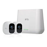 Arlo Pro 2 - Wireless Home Security Camera System with Siren | Rechargeable, Night vision, Indoor/Outdoor, 1080p, 2-Way Audio, Wall Mount | Cloud Storage Included | 2 camera kit (VMS4230P)