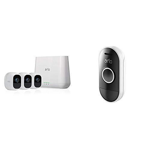 Arlo Pro 2 - Wireless Home Security Camera System with Siren | Rechargeable, Night vision, Indoor/Outdoor, 1080p, 2-Way Audio, Wall Mount | Cloud Storage Included | 2 camera kit (VMS4230P)