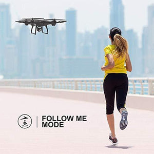 Holy Stone GPS FPV RC Drone HS100 with Camera Live Video 1080P HD and GPS Return Home Quadcopter with Adjustable Wide-Angle WIFI Camera Follow Me, Altitude Hold, Intelligent Battery Long Control Range