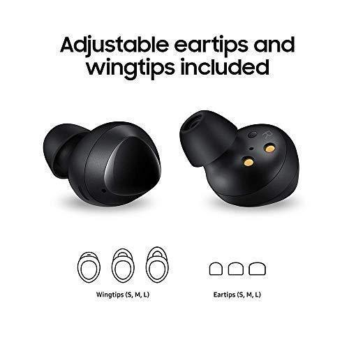 Samsung Galaxy Buds, Bluetooth True Wireless Earbuds (Wireless Charging Case Included), Black - US Version with Warranty