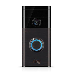 Ring Wi-Fi Enabled Video Doorbell in Satin Nickel, Works with Alexa