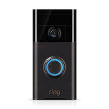 Ring Wi-Fi Enabled Video Doorbell in Satin Nickel, Works with Alexa