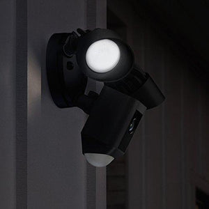 RING FLOODLIGHT CAMERA MOTION-ACTIVATED HD SECURITY CAM TWO-WAY TALK AND SIREN ALARM